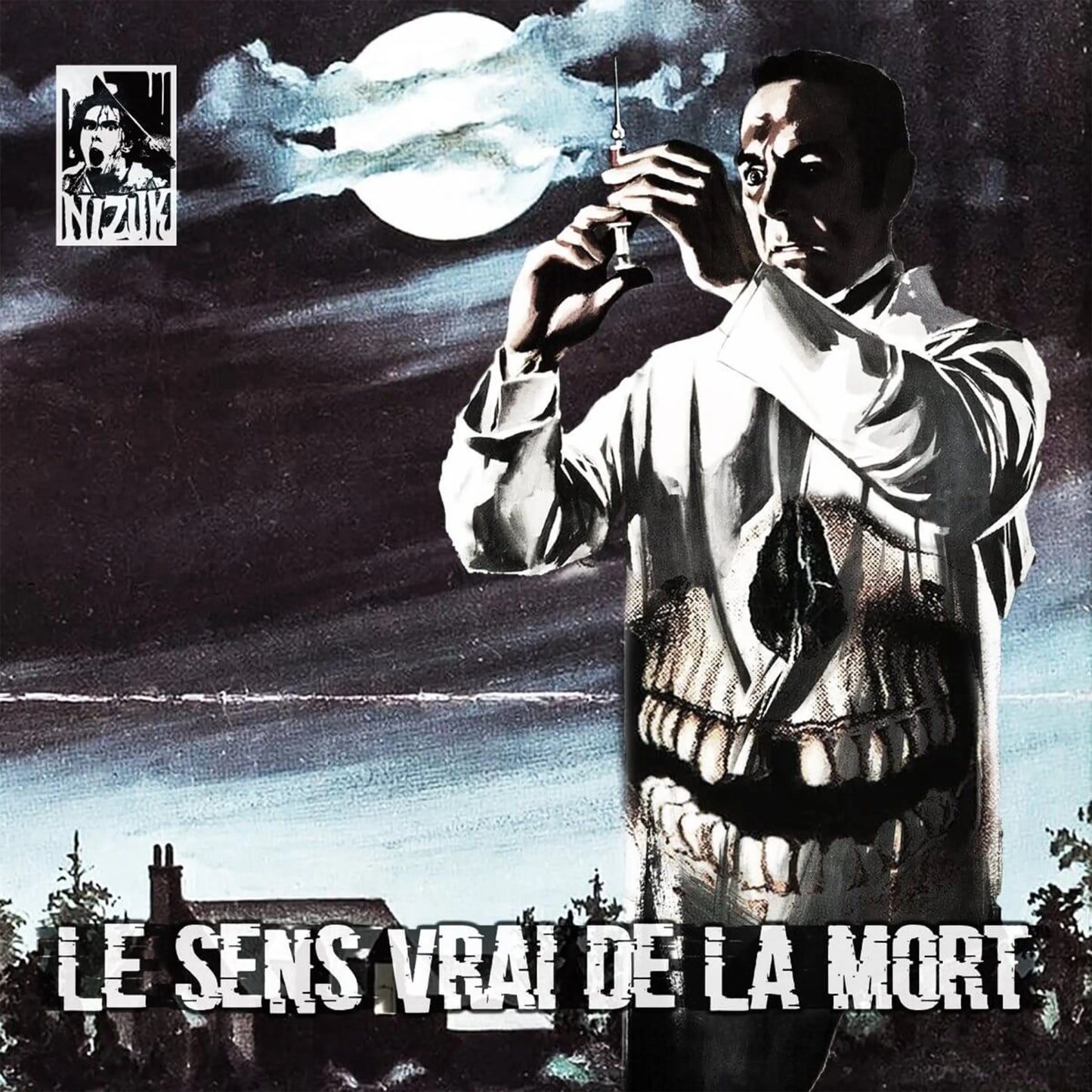 Beat Tape Hip Hop sombre du beatmaker Boom Bap Nizuk, Le Sens Vrai de la Mort, ayant pour thèmes la psychiatrie et les pathologies mentales telles que la schizophrénie, disponible au format CD.