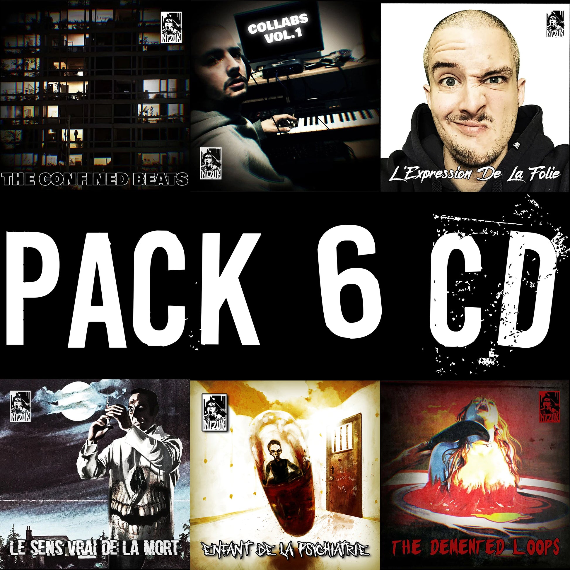 Découvrez le nouveau pack des 6 CD du beatmaker Hip Hop Boom Bap Nizuk !